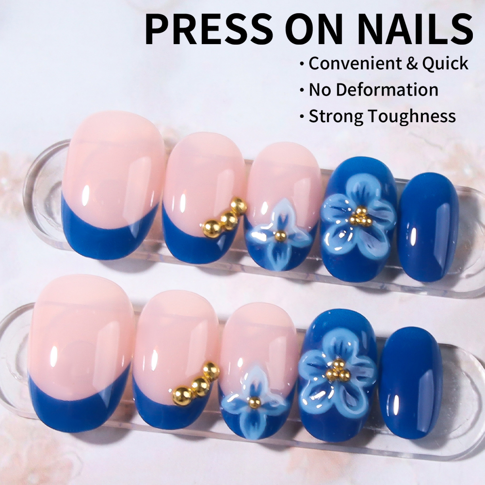 24pcs Short Oval 3D Gel Nail S - Nail Art Design 리뷰 및 가격