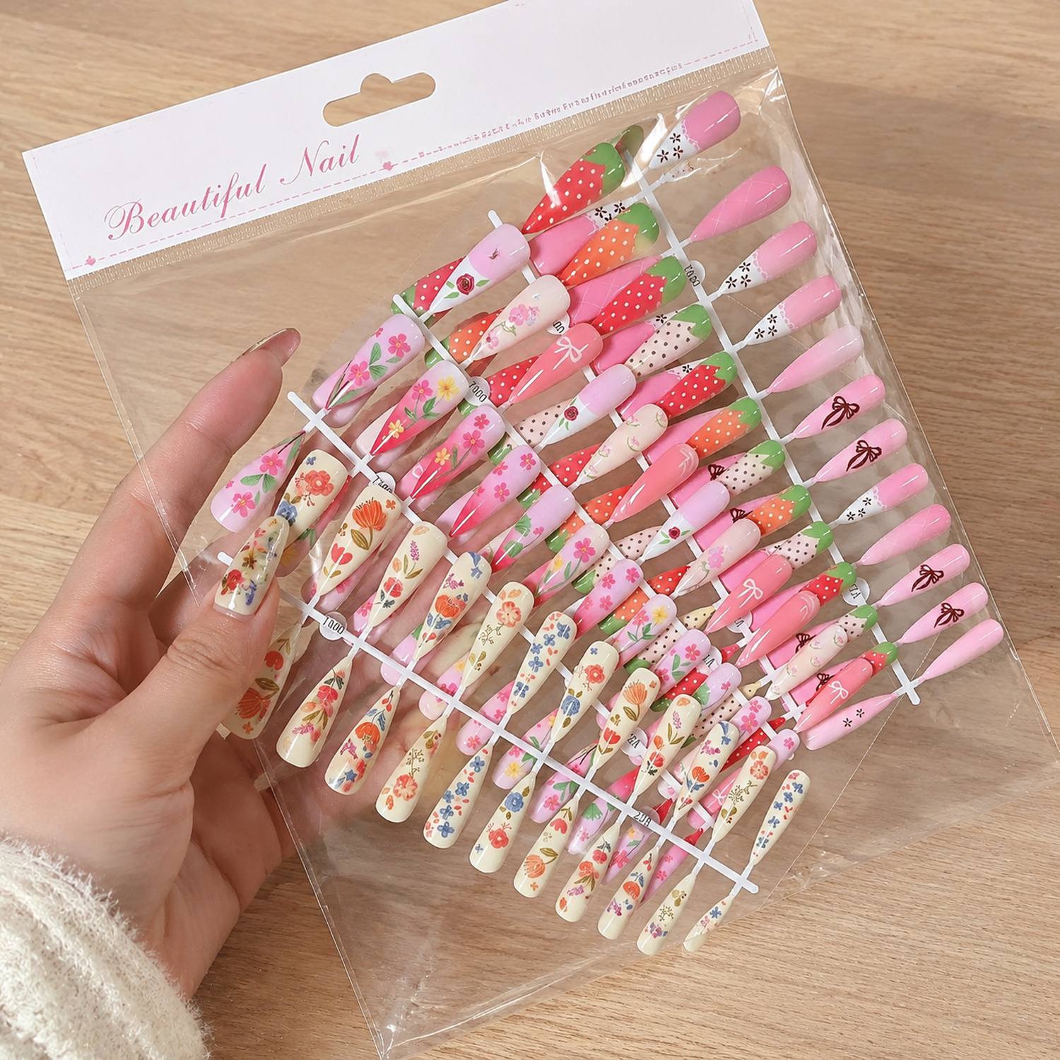 1Bag Frosted Ombre 3D Art Pres - Nail Art Ombre Pink 리뷰 및 가격