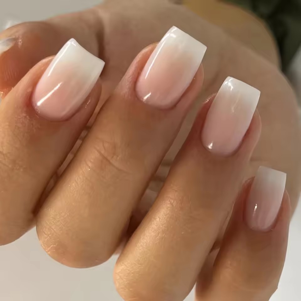 Short Pink Press on Nails Simp - Nail Art Ombre Pink 리뷰 및 가격