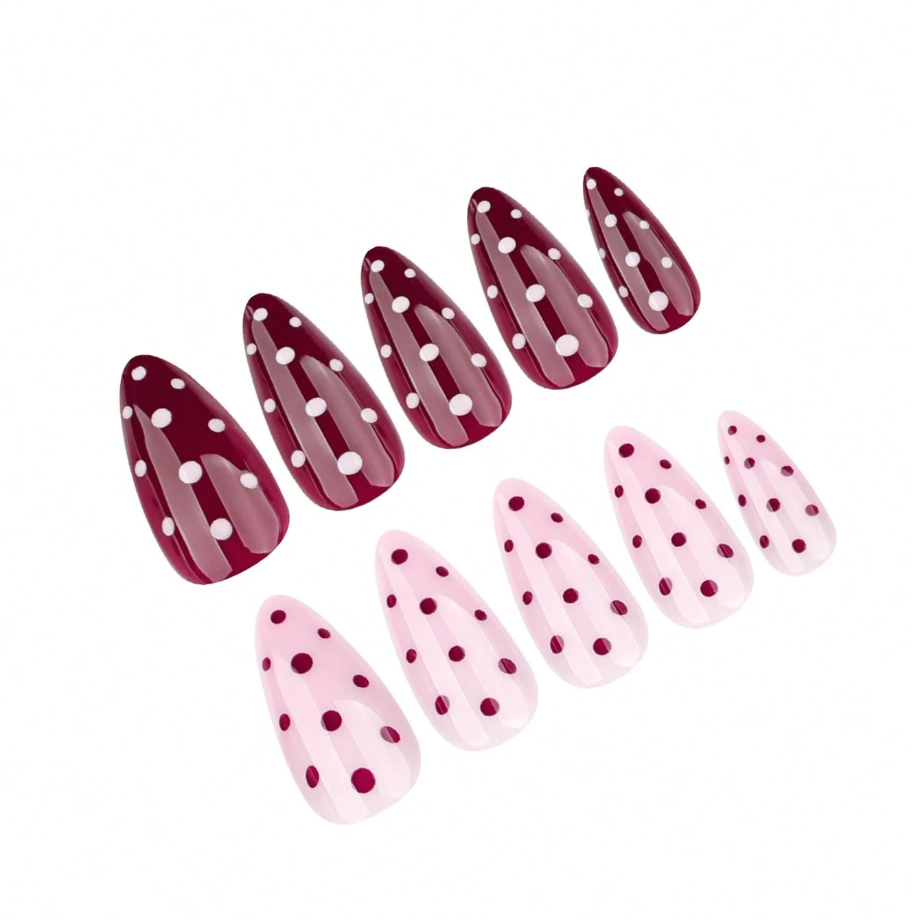 24PCS Medium Pressure Nail Alm - Nail Art Aesthetic 리뷰 및 가격