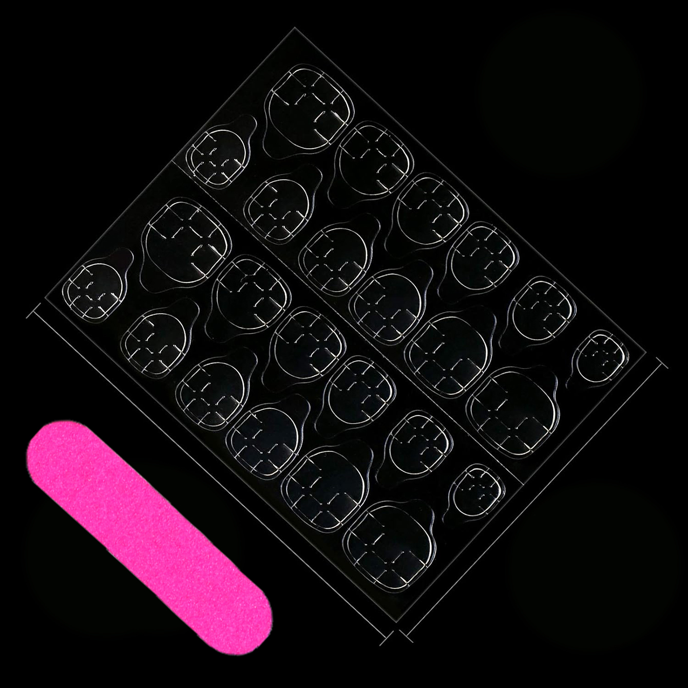 24PCS Medium Pressure Nail Alm - Nail Art Aesthetic 리뷰 및 가격