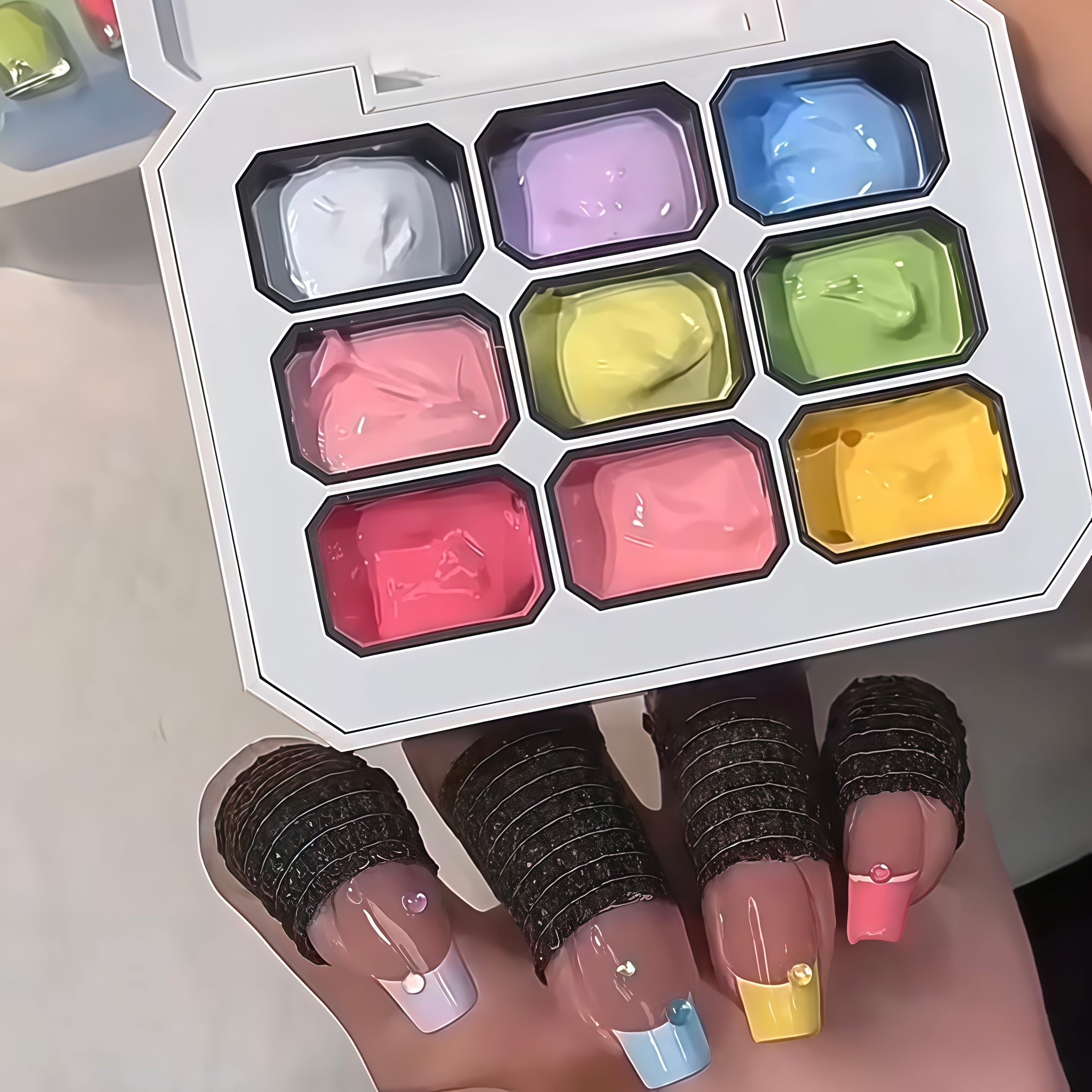 9-Color Solid Nail Polish, Mac - Nail Art Halal 리뷰 및 가격