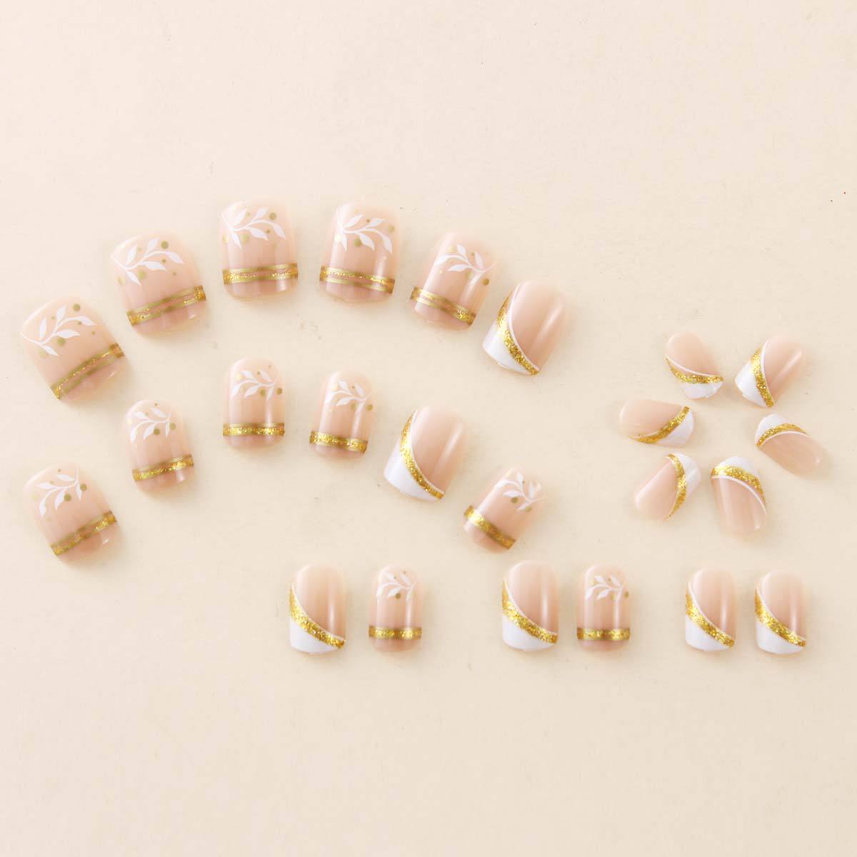 Short Medium fake nails for wo - Nail Art Aesthetic 리뷰 및 가격