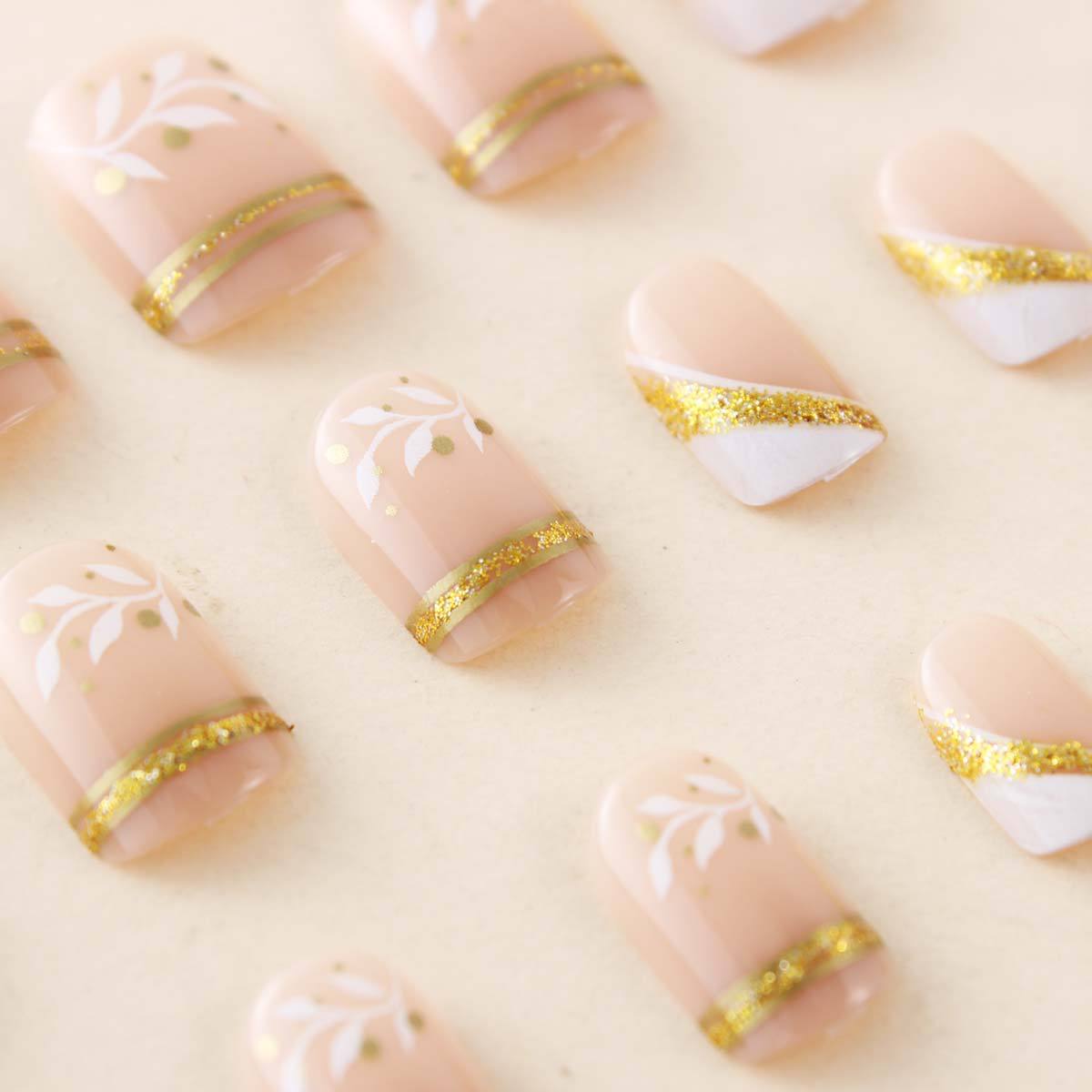 Short Medium fake nails for wo - Nail Art Aesthetic 리뷰 및 가격