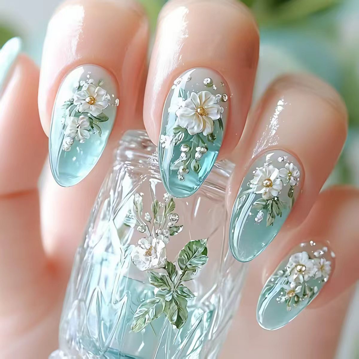Medium fake nails for women gi - Nail Art Aesthetic 리뷰 및 가격
