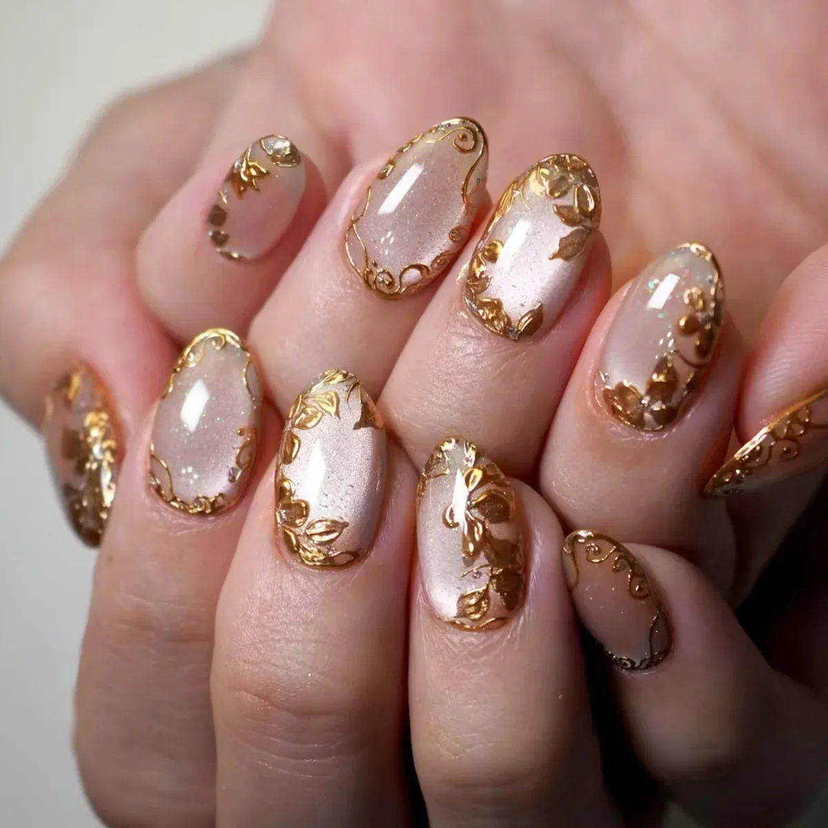 24Pcs Metallic Cat Eye French  - Nail Art Cat Eye Pink 리뷰 및 가격