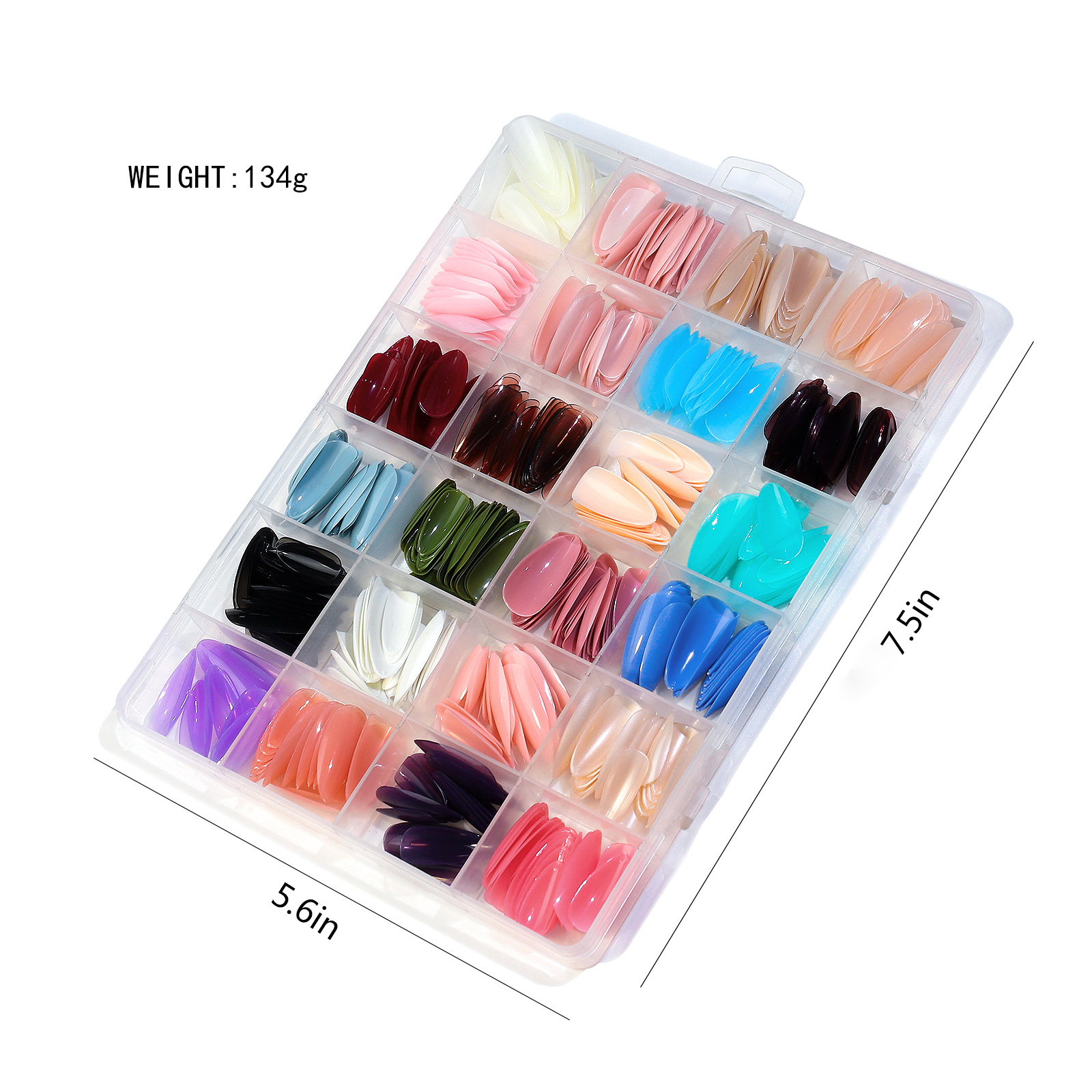 24 grids solid color wear nail - Nail Art Emerald 리뷰 및 가격