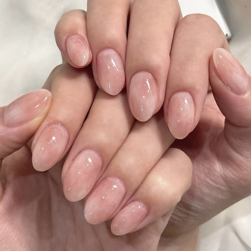 24pcs Gradient Pink White Pres - Nail Art Ombre Pink 리뷰 및 가격