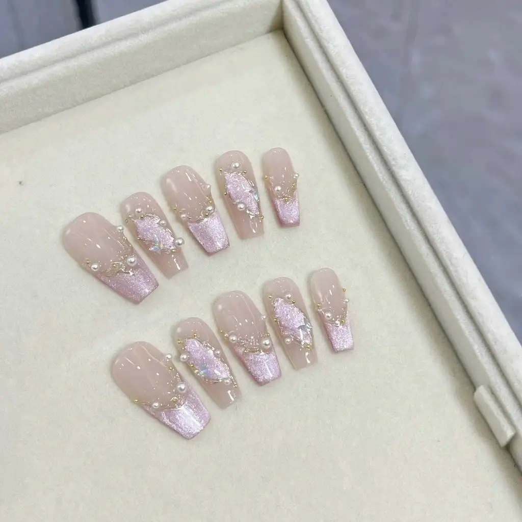 Glazed Moonlight Handmade Wear - Nail Art Cat Eye Pink 리뷰 및 가격