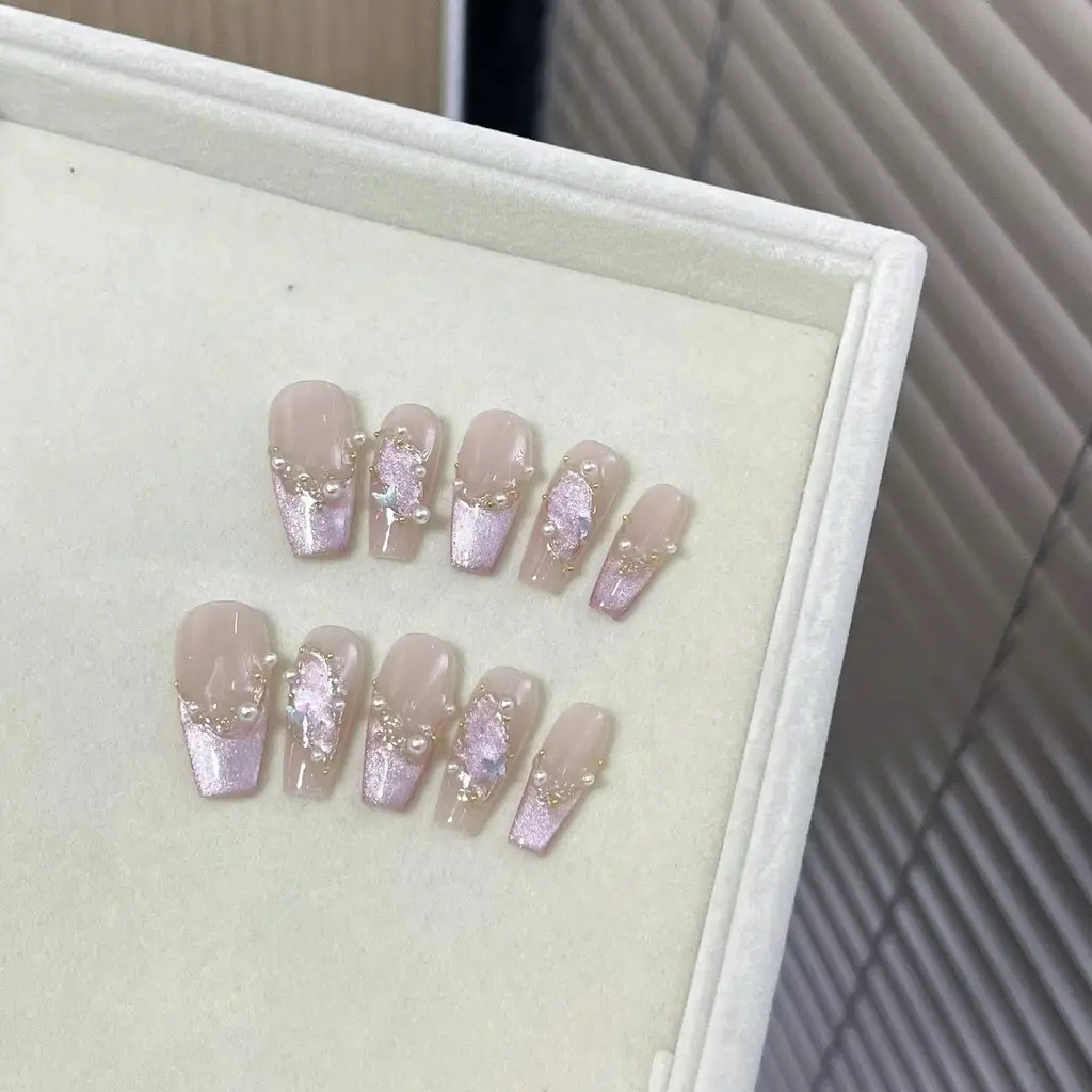 Glazed Moonlight Handmade Wear - Nail Art Cat Eye Pink 리뷰 및 가격