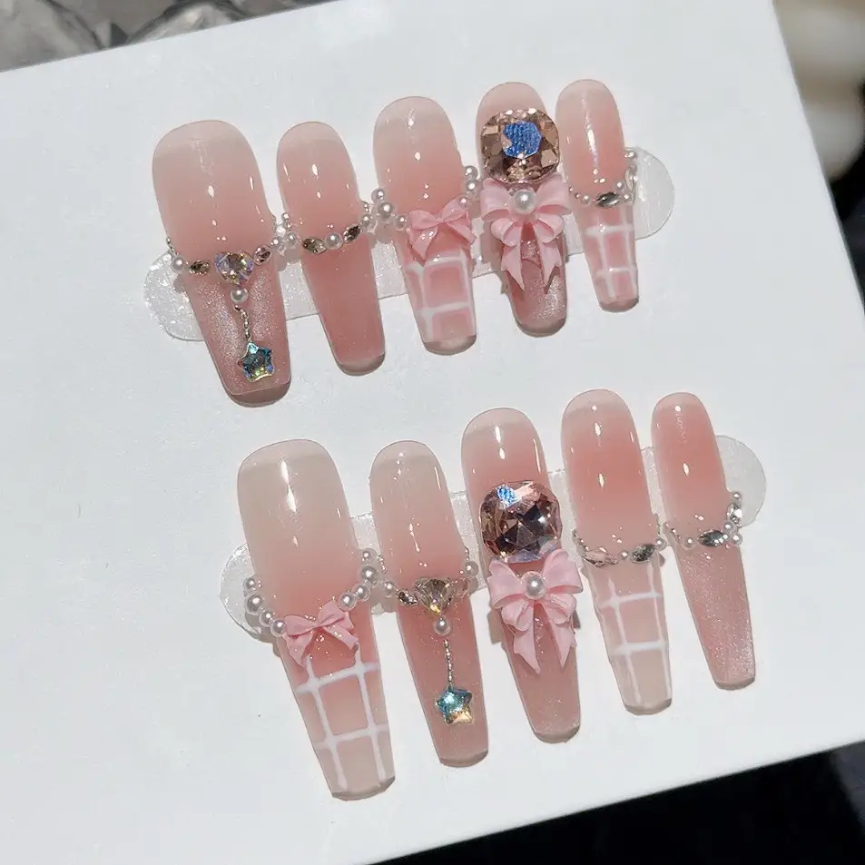 Sweet Pink Blush French Handma - Nail Art Cat Eye Pink 리뷰 및 가격