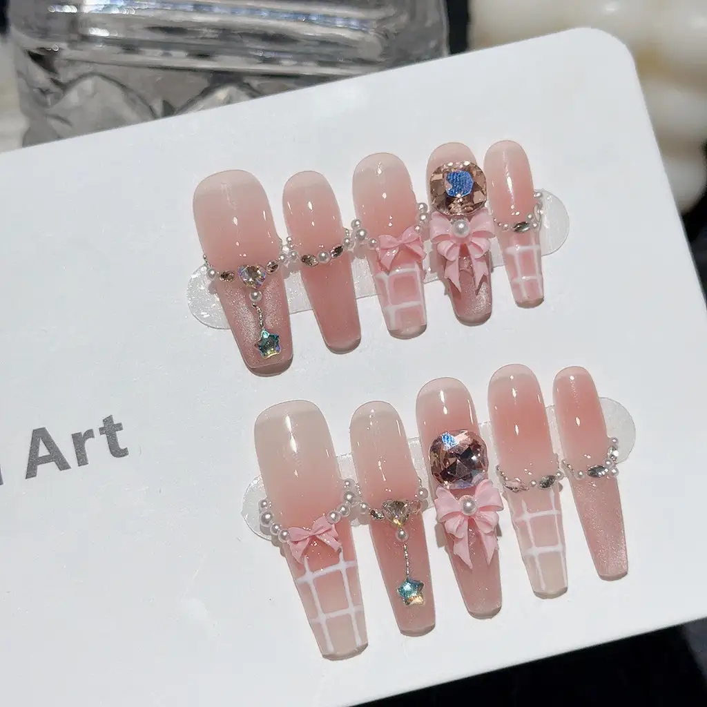 Sweet Pink Blush French Handma - Nail Art Cat Eye Pink 리뷰 및 가격