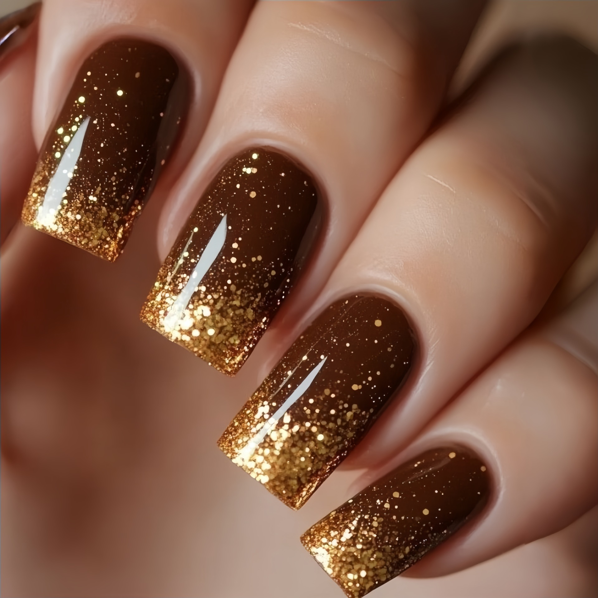 Short Medium fake nails Gradie - Nail Art Aesthetic 리뷰 및 가격