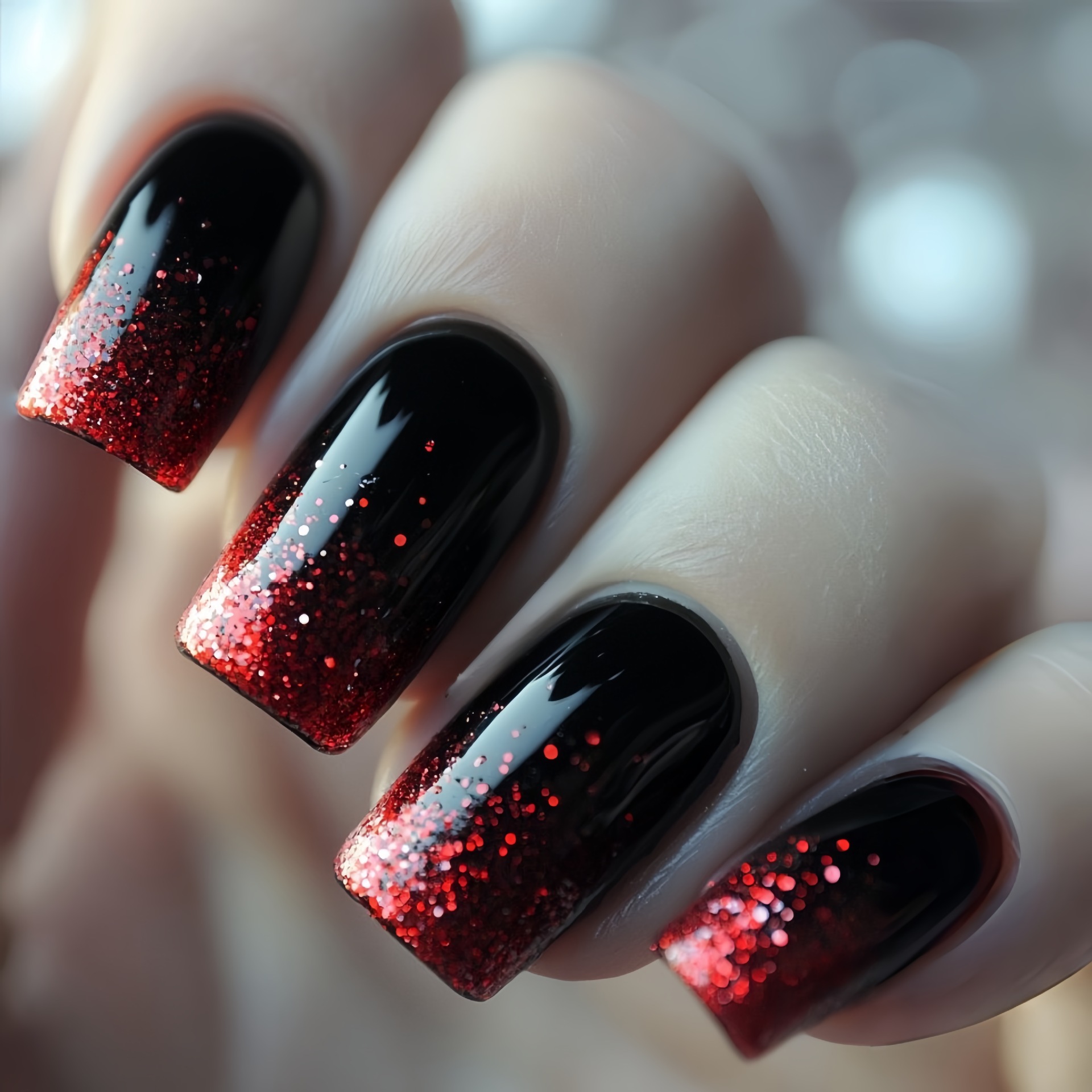 Short Medium fake nails Gradie - Nail Art Aesthetic 리뷰 및 가격