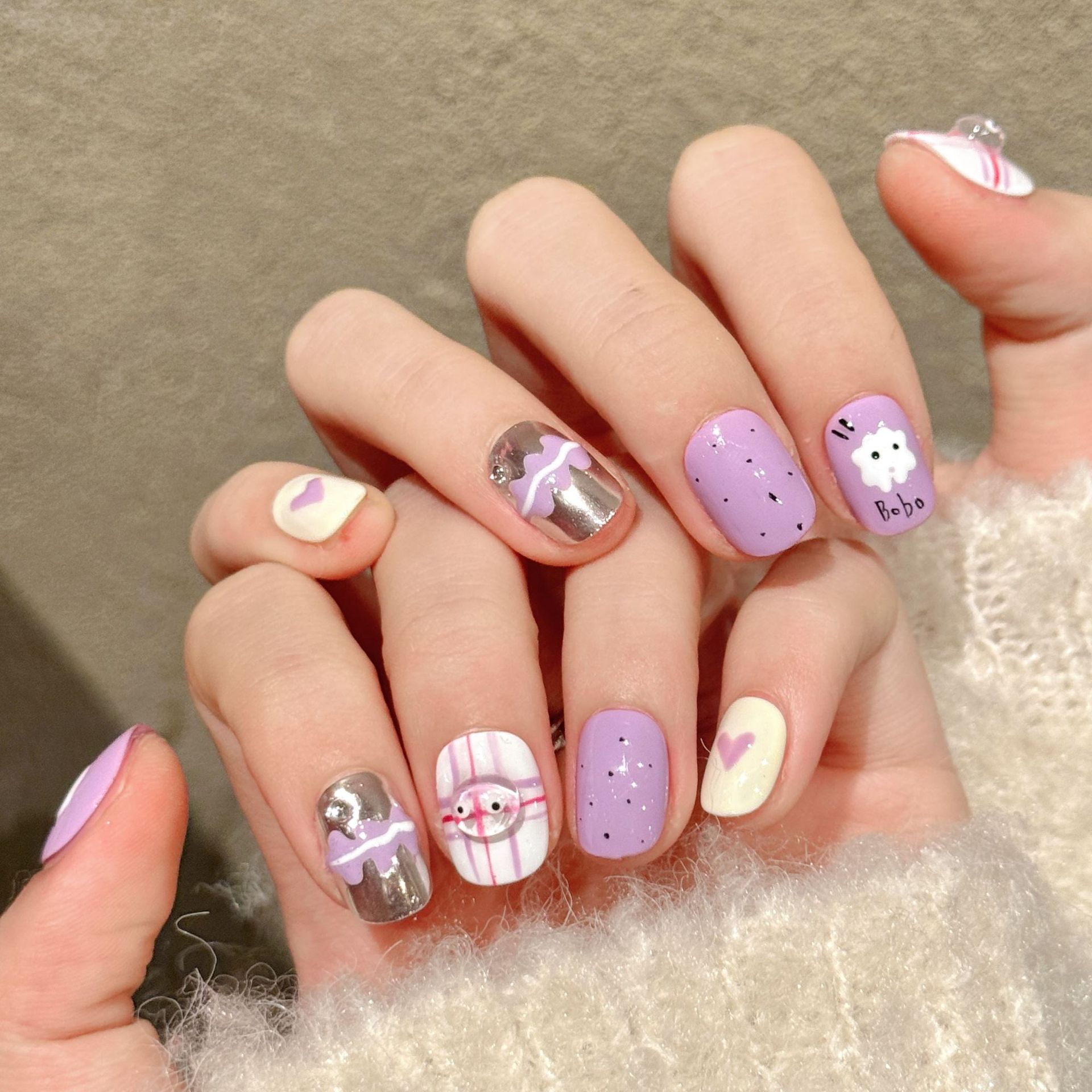 10pcs Handmade Pressed Short R - Nail Art Emerald 리뷰 및 가격