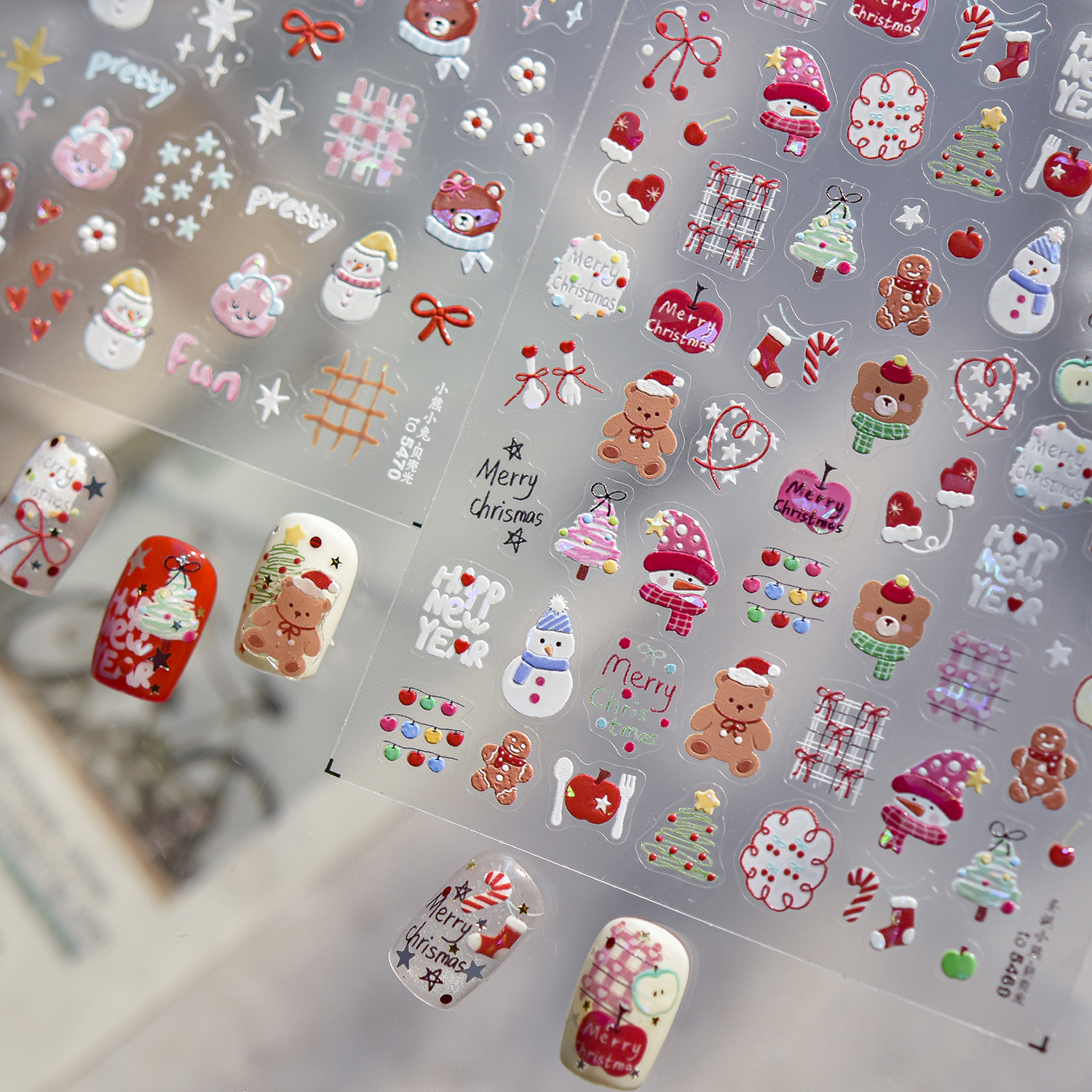 1PCS Vintage Retro Winter Nail - Nail Art Xmas Simple 리뷰 및 가격
