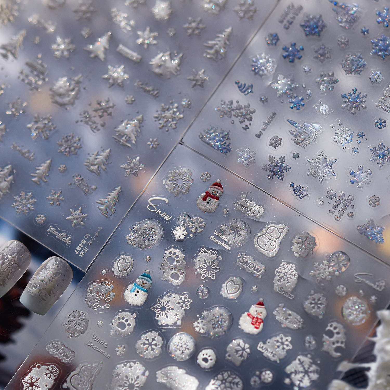 1PCS Vintage Retro Winter Nail - Nail Art Xmas Simple 리뷰 및 가격
