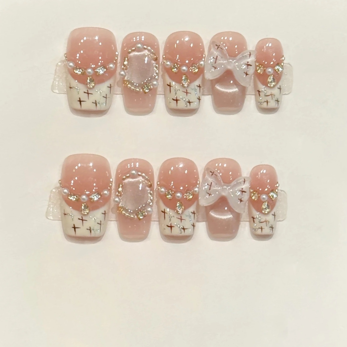 10pcs Sweet Style Press on Nai - Nail Art Cat Eye Pink 리뷰 및 가격
