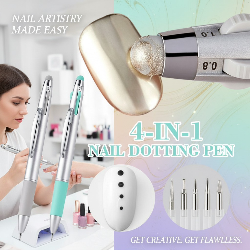 Four-in-One Nail Art Bead Pen  - Nail Art Dotting Tool 리뷰 및 가격