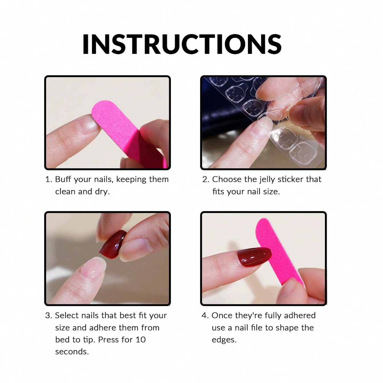 10pcs Pure Hand Pressed Short  - Nail Art Emerald 리뷰 및 가격