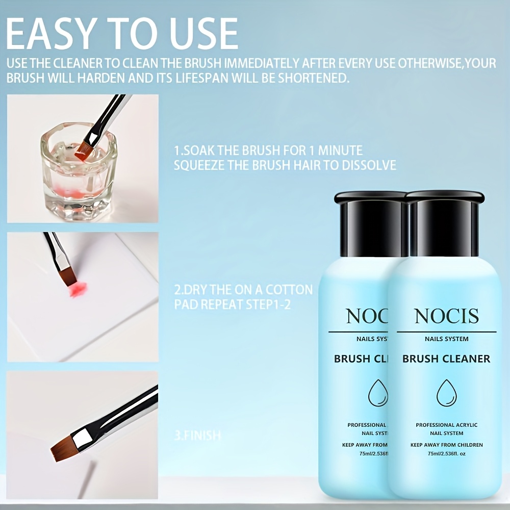 NOCIS 75ml Acrylic Nail Brush  - Nail Art Remove 리뷰 및 가격