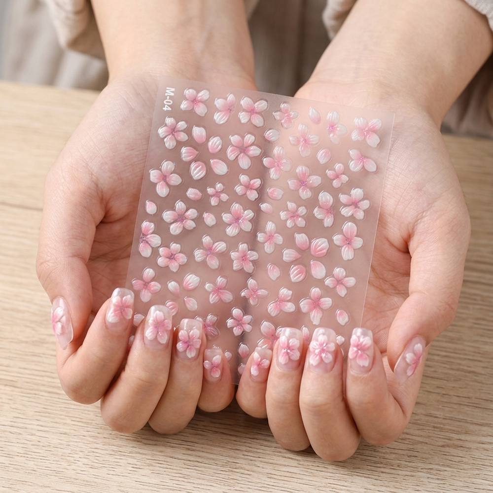1Pc 3D Ombre Cherry Blossom Na - Nail Art Ombre Pink 리뷰 및 가격