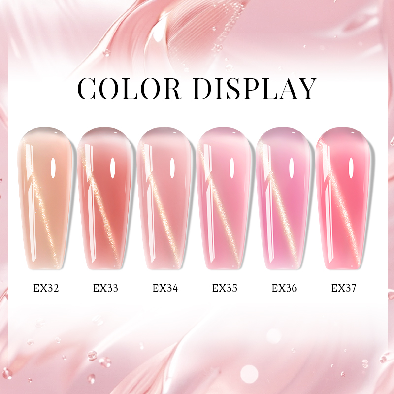6pcs/set 20ml Cat Eye Poly Nai - Nail Extension Form 리뷰 및 가격