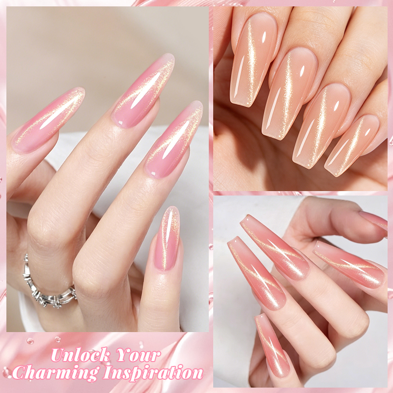 6pcs/set 20ml Cat Eye Poly Nai - Nail Extension Form 리뷰 및 가격